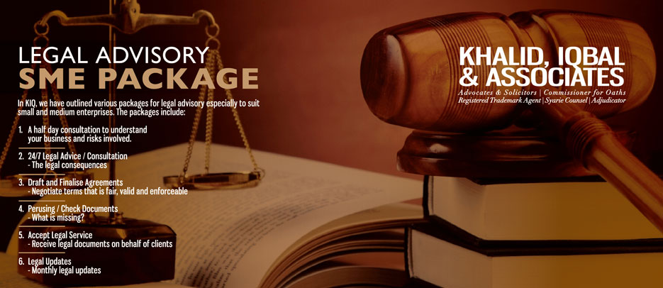 Legal Advisory SME PACKAGE - Khalid Iqbal & Associate