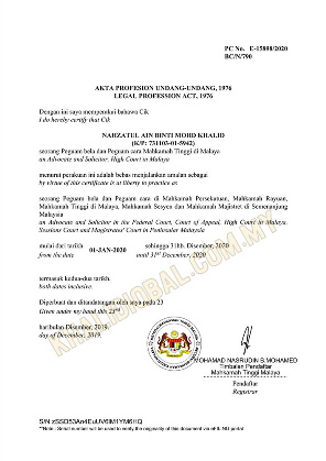 Attorney - NAHZATUL AIN MOHD KHALID - Khalid, Iqbal u0026 Associates 